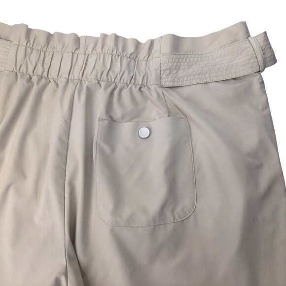 Athleta Skyline Pant II Pants Women's 18 Paperbag Waist Belted Beige High Rise - Picture 5 of 8